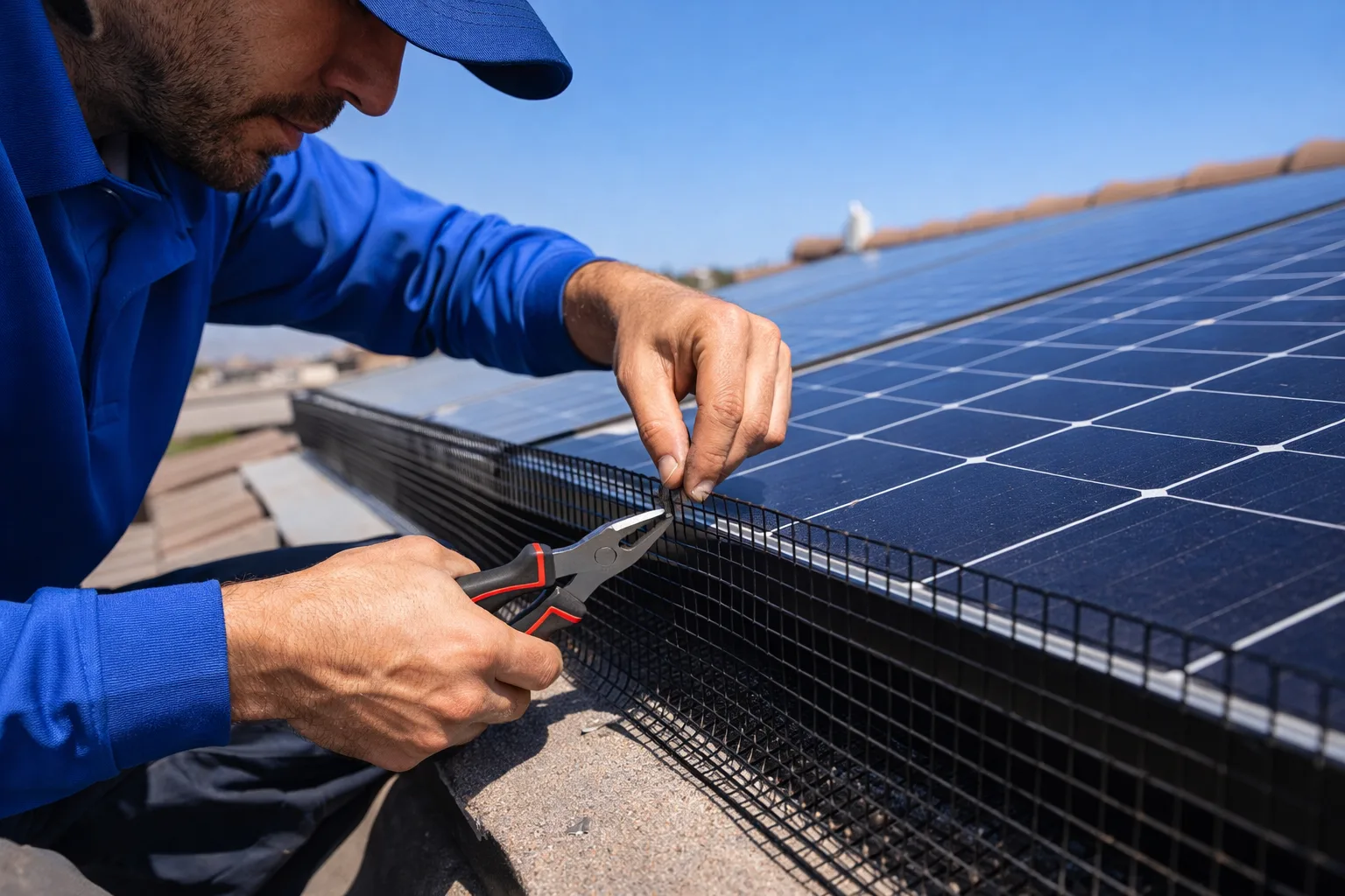 Pigeon Guard Installation